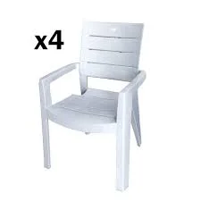 Lot de 4 chaises Robusta - gris