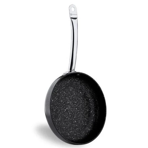 Korkmaz Poele a wok - A2832 - 24CM - Noir - Poignier Inox