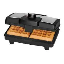 CLATRONIC GAUFRIER EN ACIER INOXYDABLE -WA 3606-NOIR/ARGENT