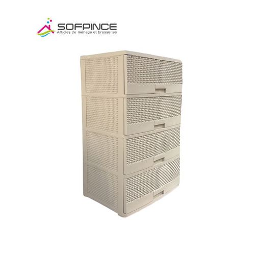 Armoire Crochet  - 4 casiers - Grège