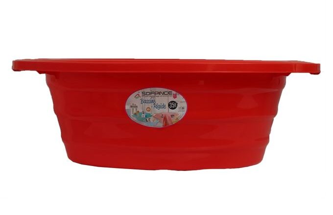 Bassine rigide 35L - Rouge