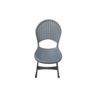 Chaise pliable rotin -Gris