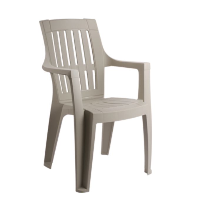 Diwan - Chaise Avec Accoudoir Grège