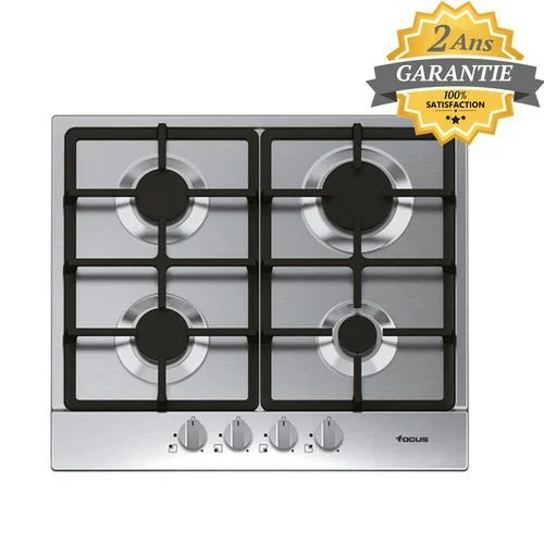 Plaque Encastrable -F401X- 4 Feux - 60 Cm - Inox - Garantie 2 Ans