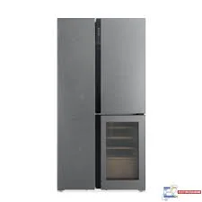 Réfrigérateur side by side HYNDAI HYN-91WC.SG INVENTER 548L NOFROST + CAVE A VIN VERRE  GRIS