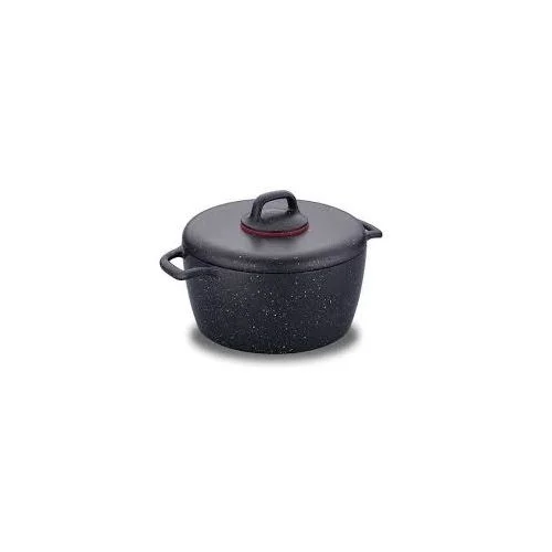 Faitout Korkmaz Gusto Plus Ø24 cm - 24x12 cm - 5 L - A1352 - Noir - Revêtement Volcanite