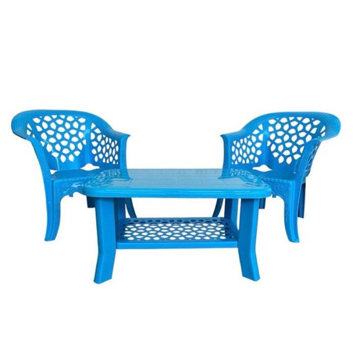 MARRAKECH 2 Places Bleu - Salon de jardin