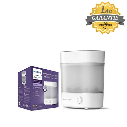 Philips Stérilisateur à Vapeur Capacité 6 biberons Blanc - SCF291/00 - Garantie 1 an