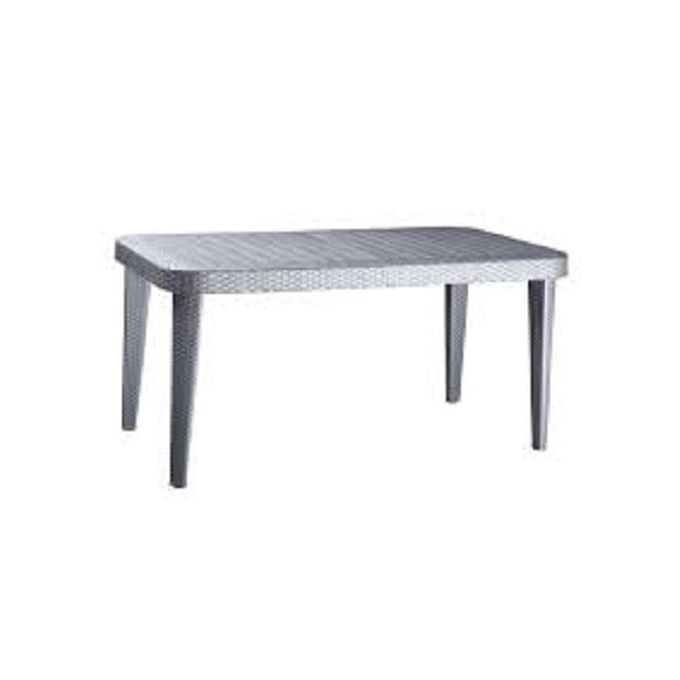 Table prestige - 120*70 cm - Rotin - Gris