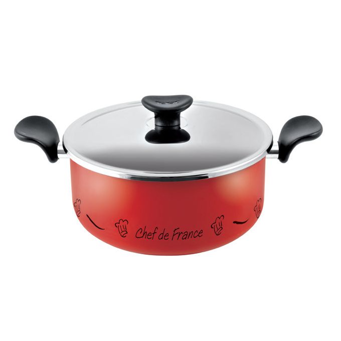 Tefal Faitout avec couvercle - Revêtement - Anti-Adhésif - 26Cm - A2245262